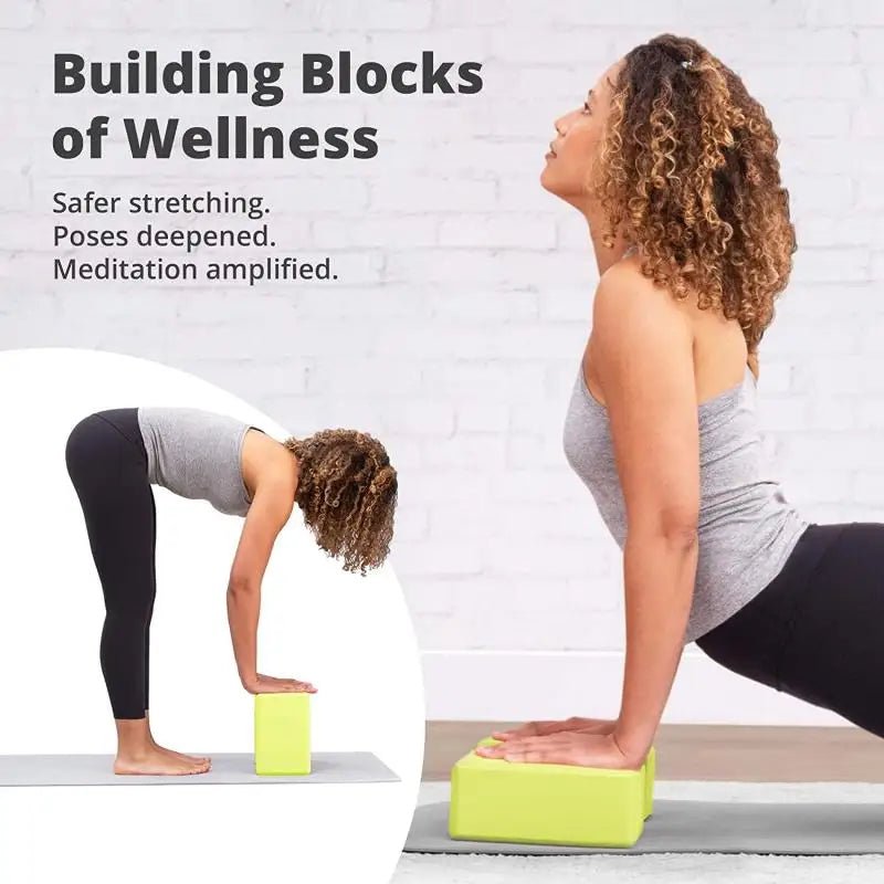 Blocs de yoga en mousse EVA – Ensemble de 2 blocs - Éclat Ô quotidien