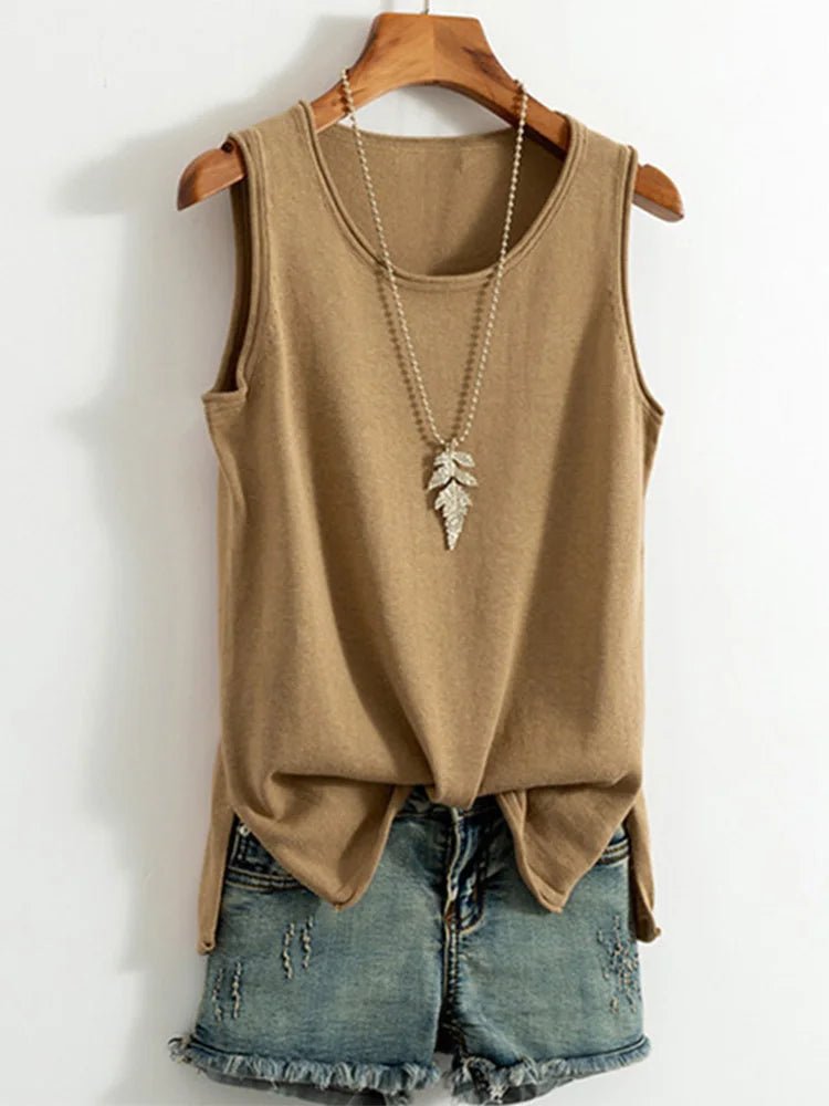 Camisole en coton et lin pour femme - Éclat Ô quotidien