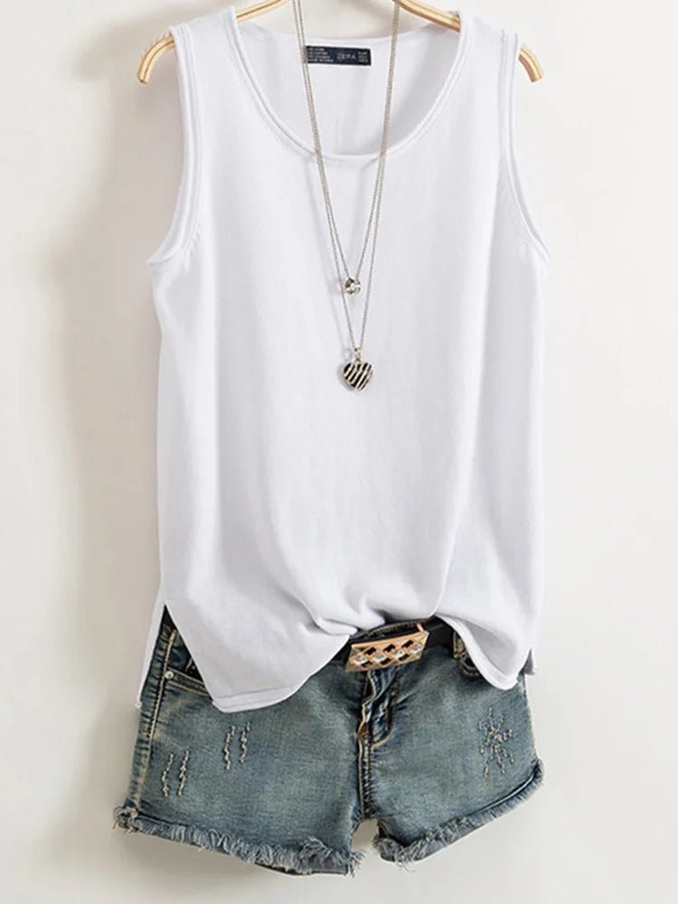 Camisole en coton et lin pour femme - Éclat Ô quotidien