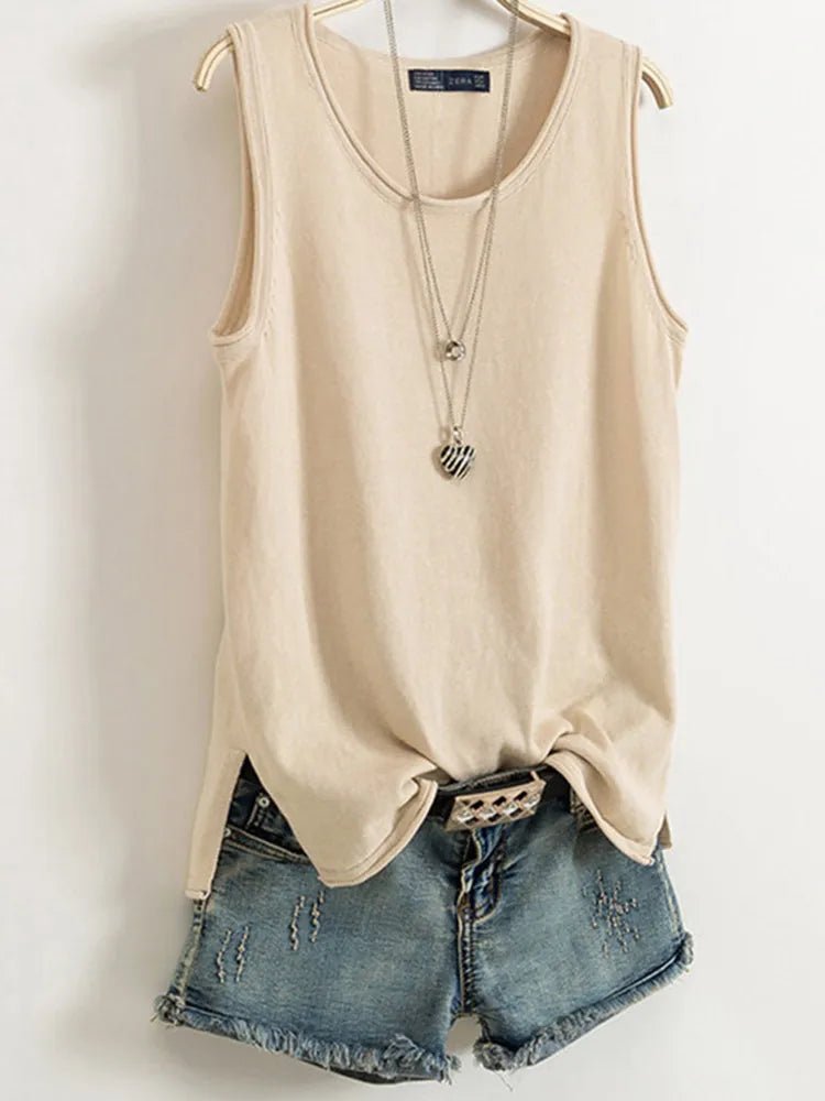 Camisole en coton et lin pour femme - Éclat Ô quotidien
