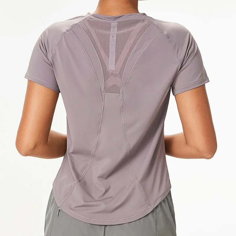 T-shirt à manches courtes respirant en maille - Éclat Ô quotidien