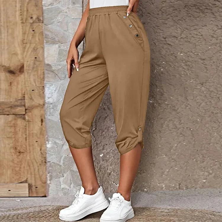 Pantalon de survêtement court à taille élastique - Éclat Ô quotidien