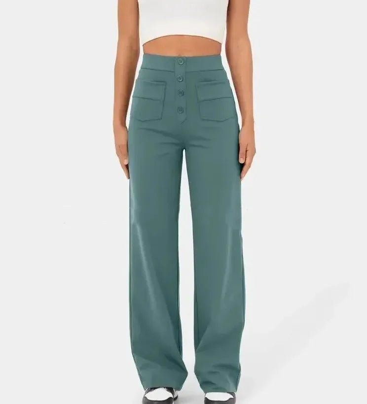 Pantalon taille haute à jambes droites nouveau Style - Éclat Ô quotidien