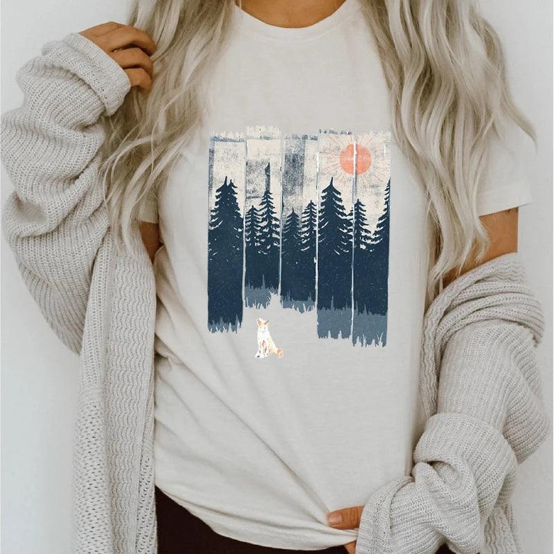 T-shirt graphique forêt - Éclat Ô quotidien