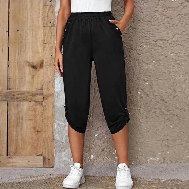 Pantalon de survêtement court à taille élastique - Éclat Ô quotidien