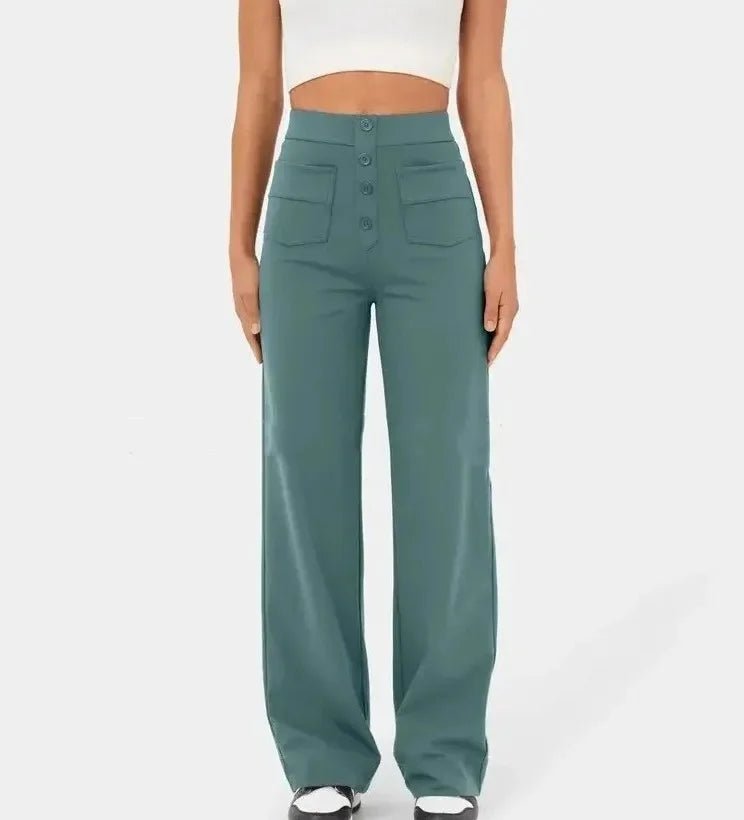 Pantalon taille haute à jambes droites nouveau Style - Éclat Ô quotidien