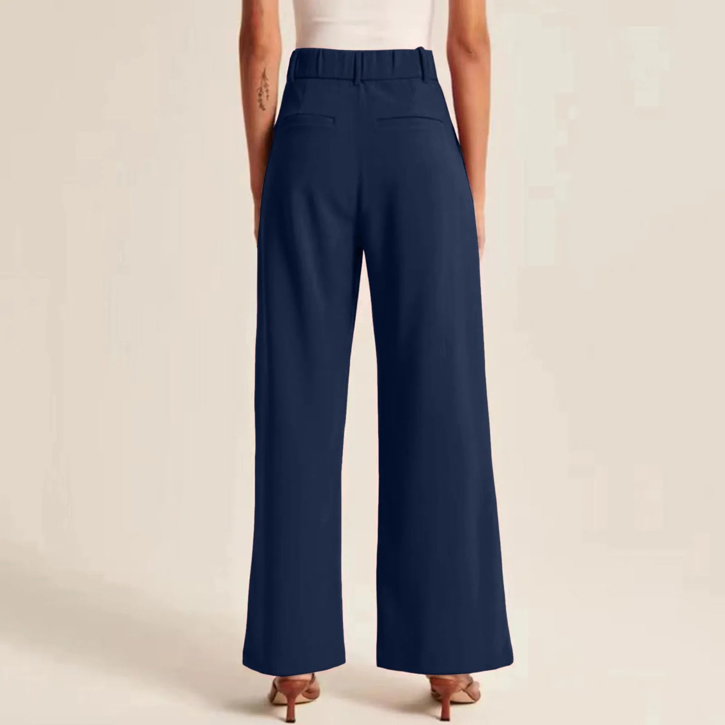 Pantalon de bureau à jambes larges - Éclat Ô quotidien