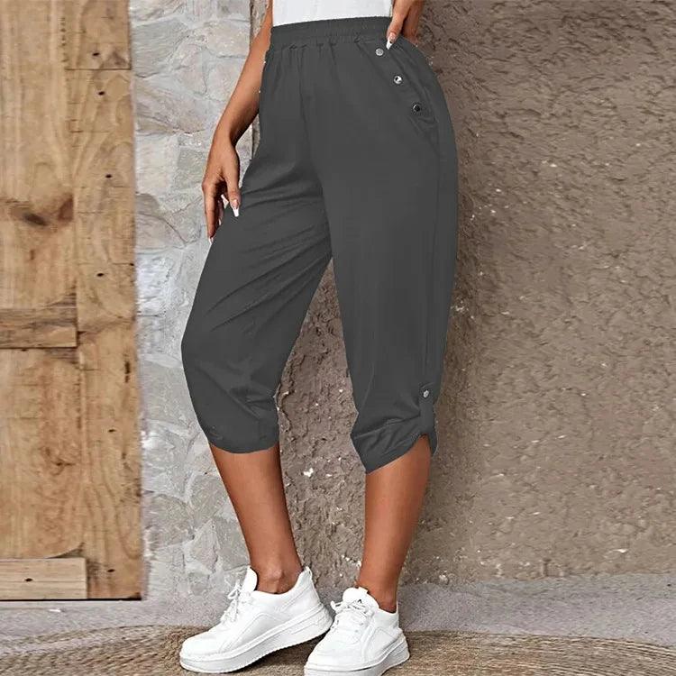 Pantalon de survêtement court à taille élastique - Éclat Ô quotidien