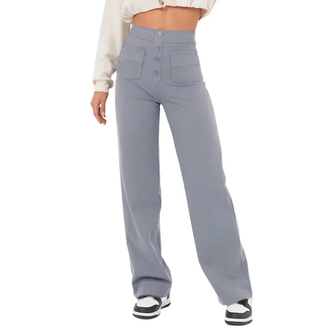 Pantalon taille haute à jambes droites nouveau Style - Éclat Ô quotidien