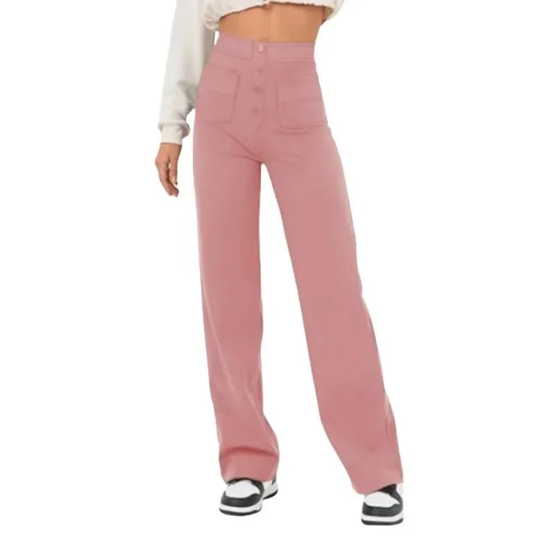 Pantalon taille haute à jambes droites nouveau Style - Éclat Ô quotidien