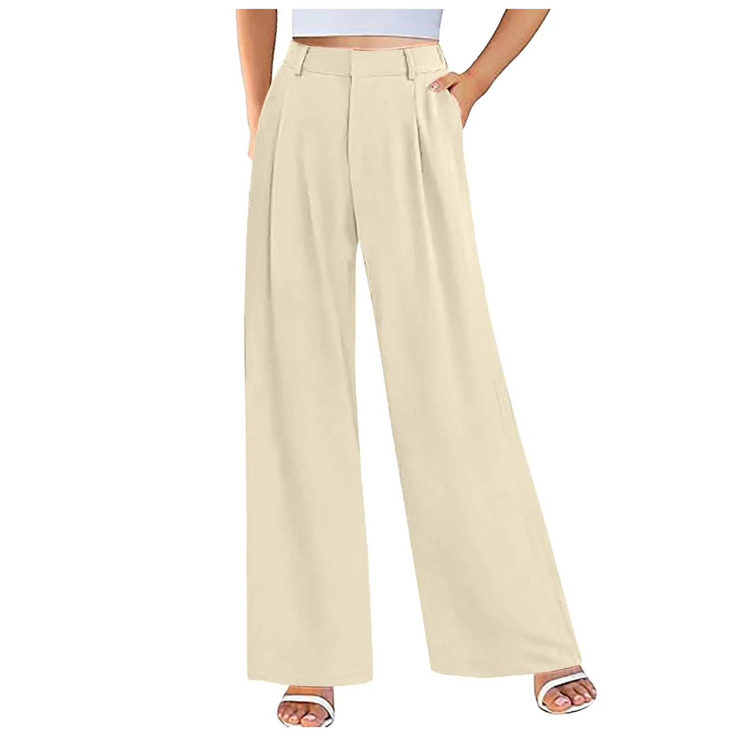 Pantalon Décontracté à Jambes Larges - Éclat Ô quotidien