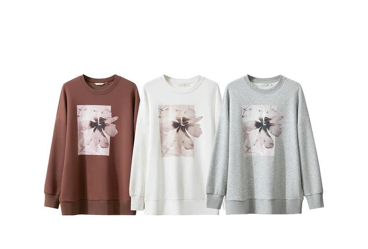 Chandail élégant avec imprimé Floral - Éclat Ô quotidien