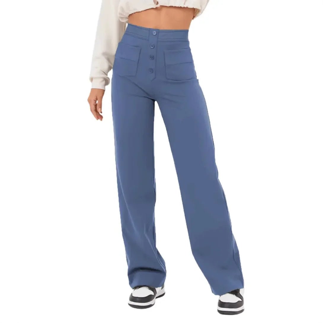 Pantalon taille haute à jambes droites nouveau Style - Éclat Ô quotidien