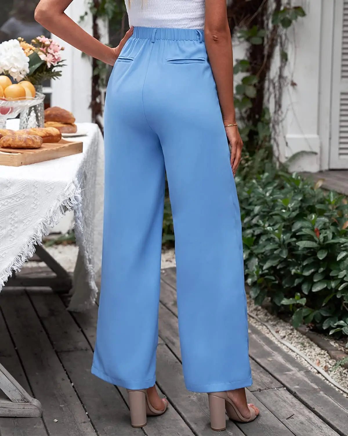 Pantalon drapé taille haute - Éclat Ô quotidien