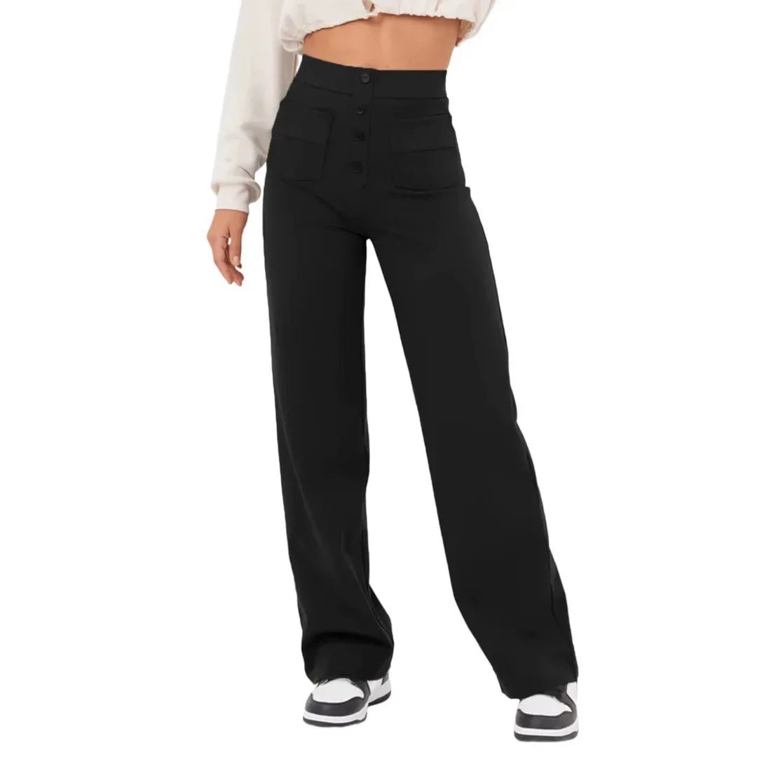 Pantalon taille haute à jambes droites nouveau Style - Éclat Ô quotidien
