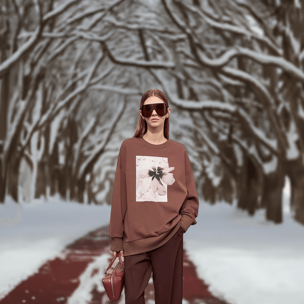 Chandail élégant avec imprimé Floral - Éclat Ô quotidien