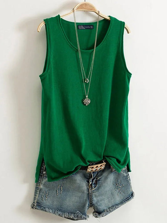 Camisole en coton et lin pour femme - Éclat Ô quotidien