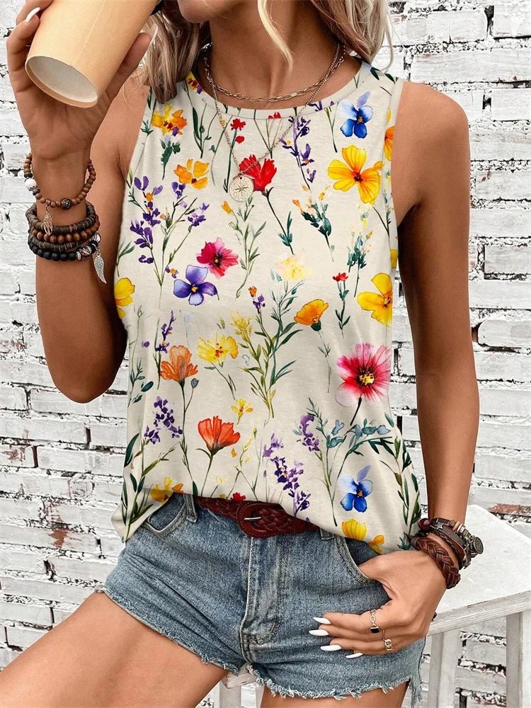 Gilet sans manche de col rond des femmes 2025 - Éclat Ô quotidien