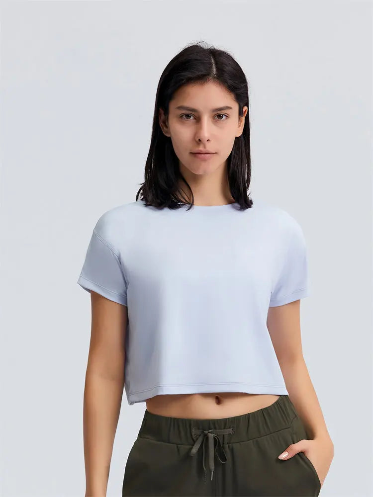 T-Shirt Crop de sport - Éclat Ô quotidien