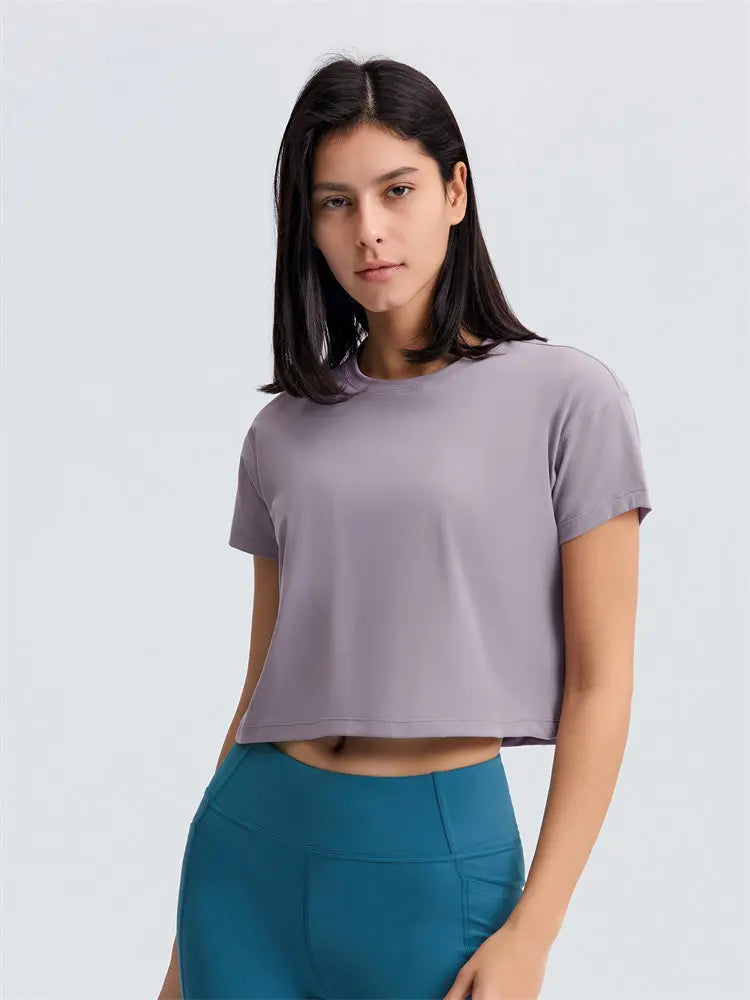 T-Shirt Crop de sport - Éclat Ô quotidien