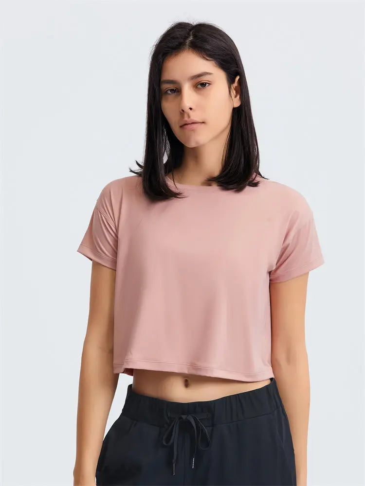 T-Shirt Crop de sport - Éclat Ô quotidien