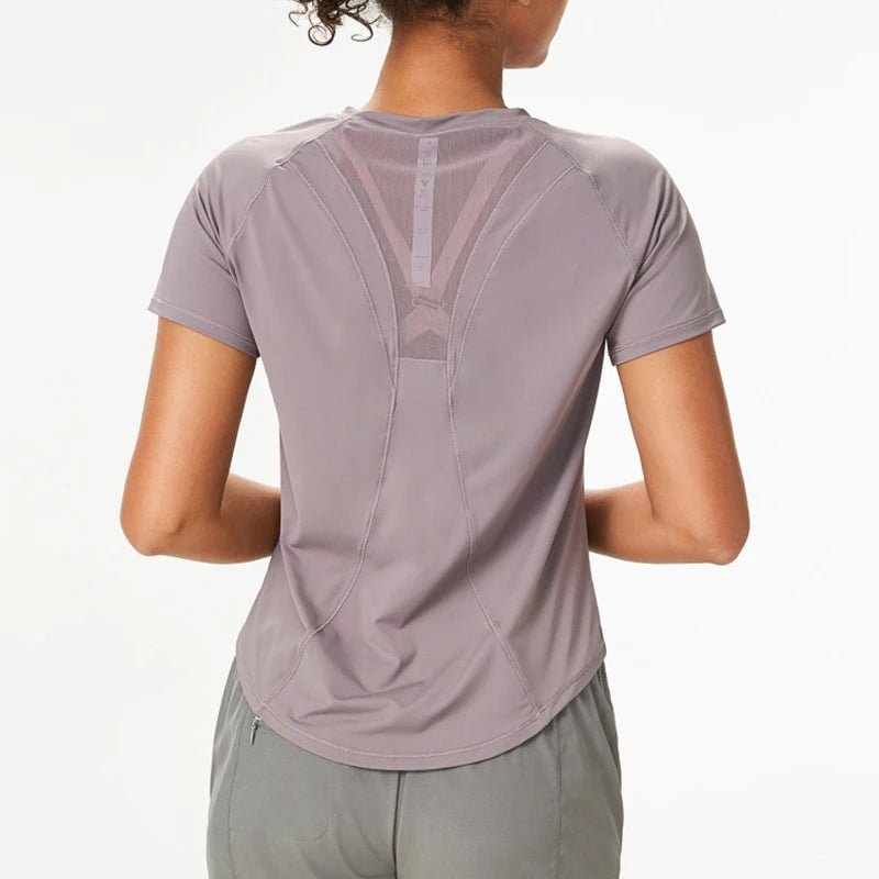 T-shirt à manches courtes respirant en maille - Éclat Ô quotidien