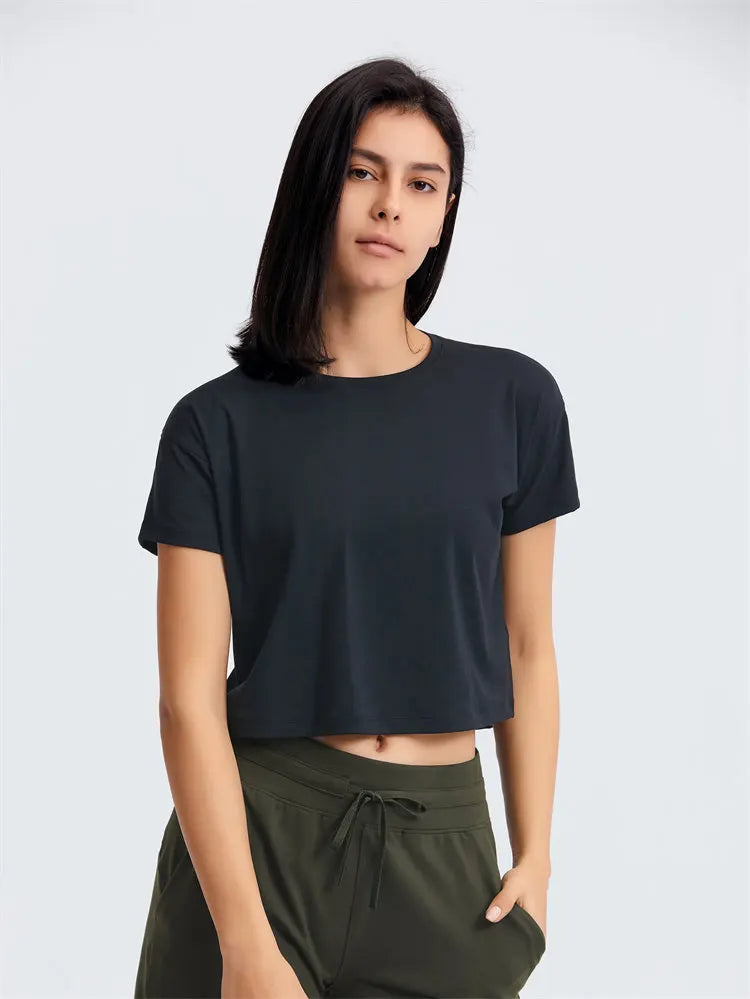 T-Shirt Crop de sport - Éclat Ô quotidien