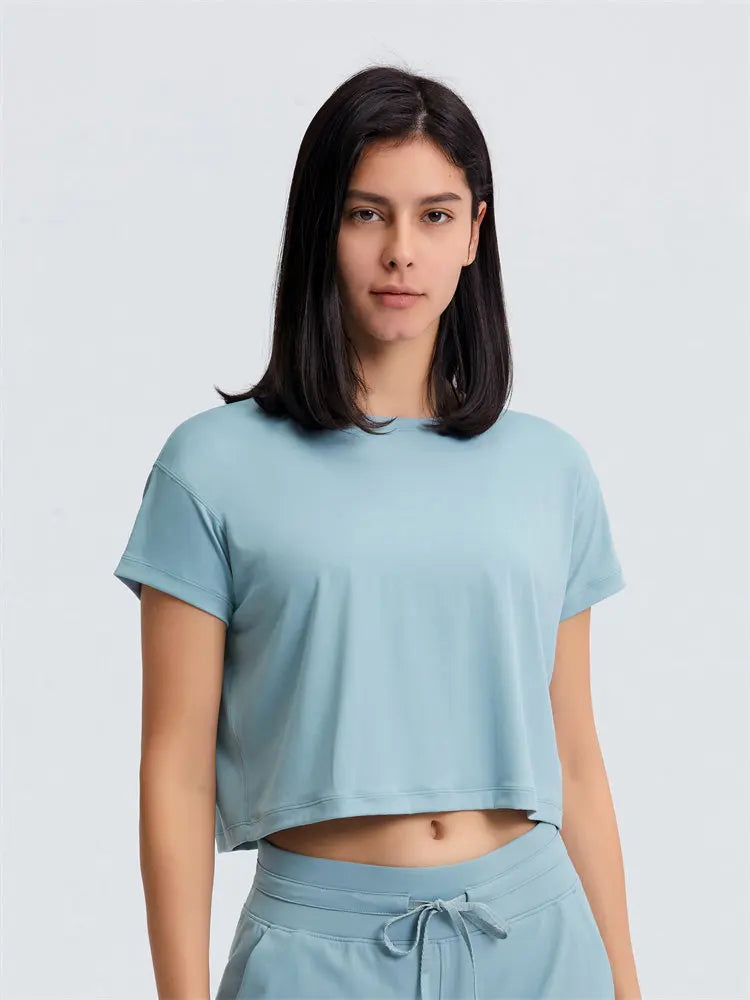 T-Shirt Crop de sport - Éclat Ô quotidien