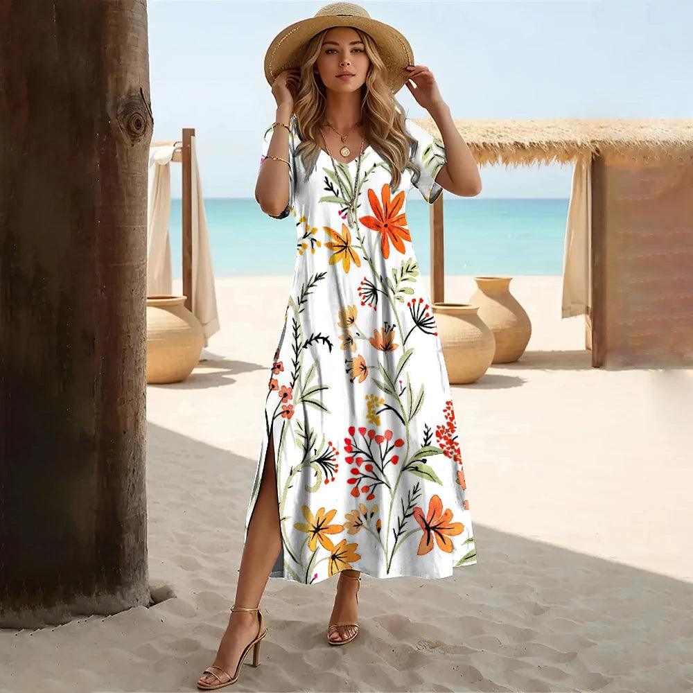 Robe à fleurs concassées - Éclat Ô quotidien