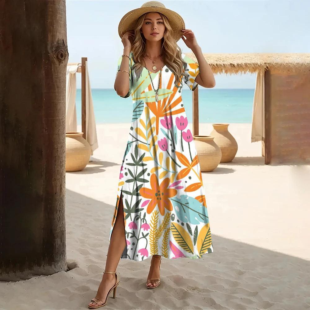 Robe à fleurs concassées - Éclat Ô quotidien