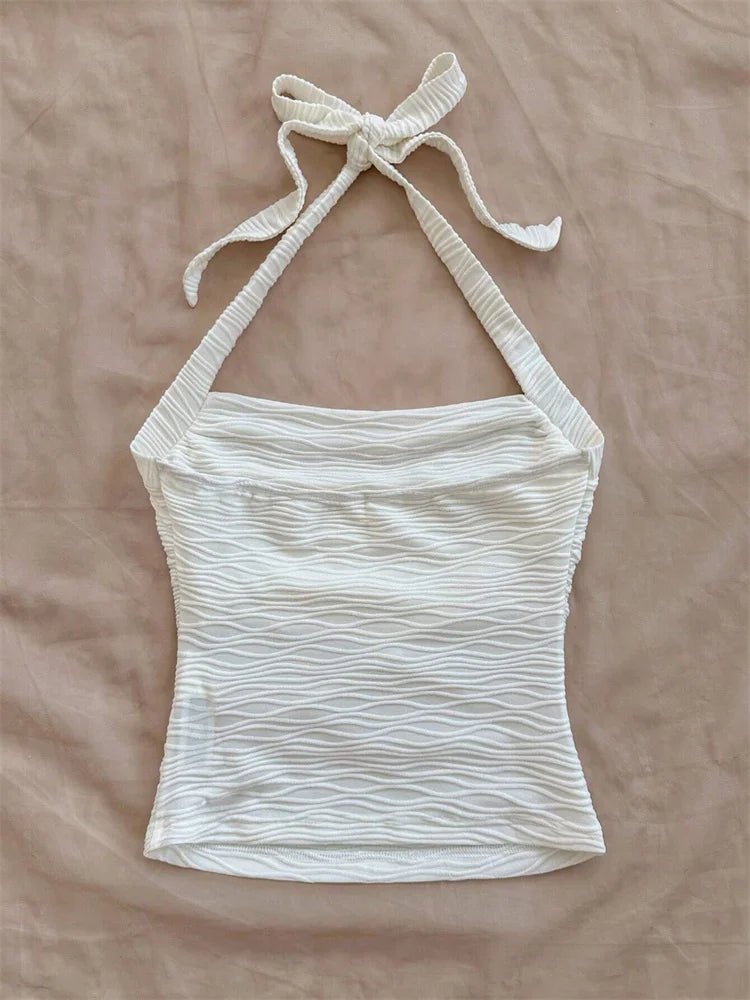 Haut court à col licou pour femmes - Éclat Ô quotidien