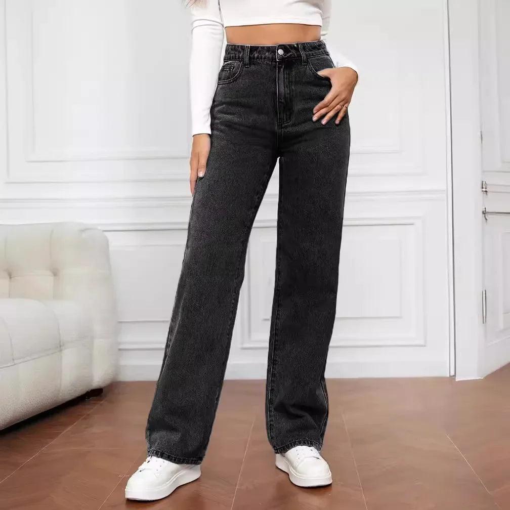 Jean en denim taille haute - Éclat Ô quotidien