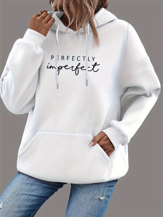 Sweat à capuchon décontracté pour femme "Perfectly Imperfect" - Éclat Ô quotidien