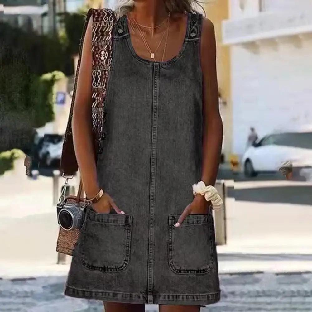 Mini robe effet denim - Éclat Ô quotidien