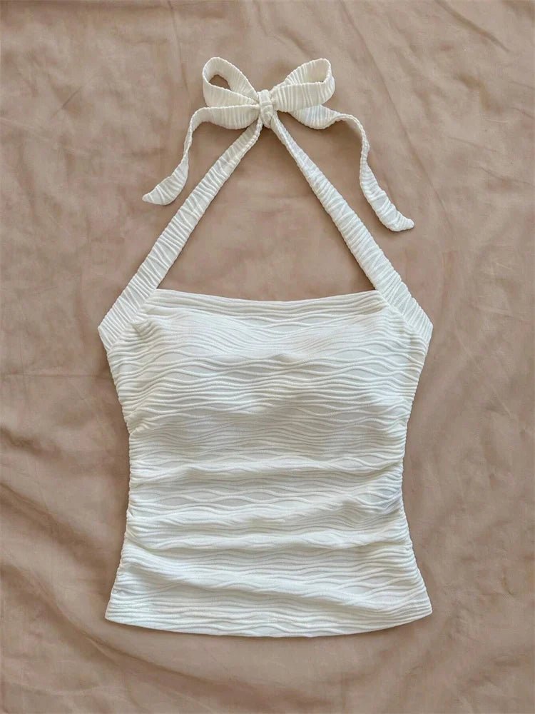 Haut court à col licou pour femmes - Éclat Ô quotidien