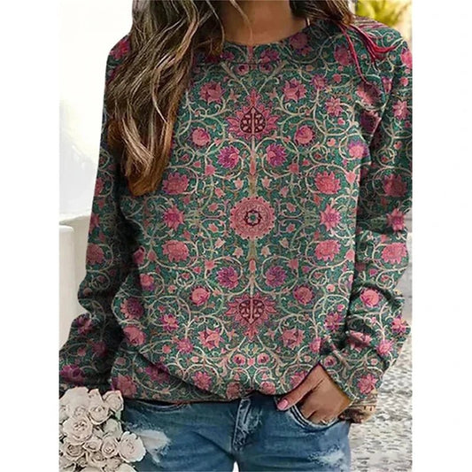 Sweat imprimé floral - Éclat Ô quotidien