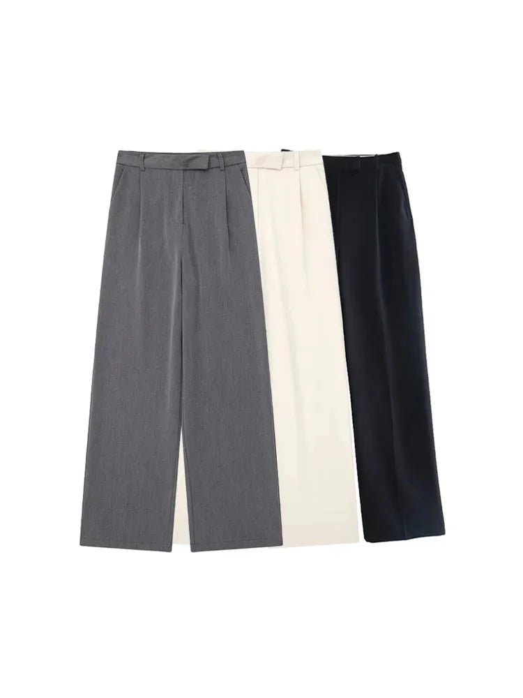 Pantalon droit Vintage taille haute - Éclat Ô quotidien