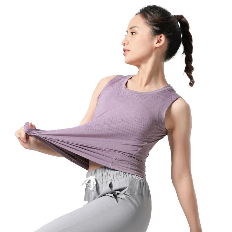 Haut d'entraînement de yoga à séchage rapide - Éclat Ô quotidien