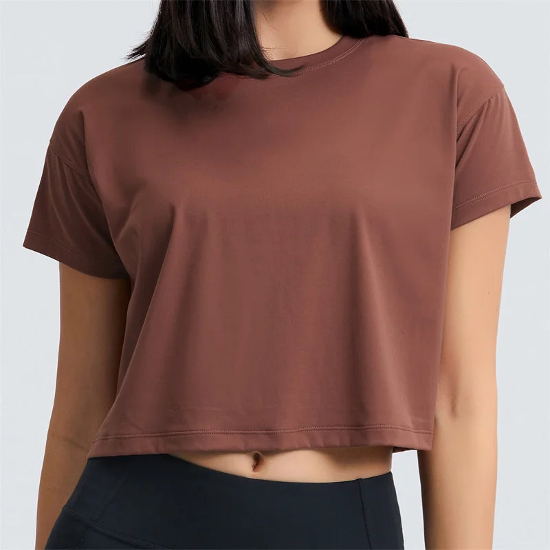 T-Shirt Crop de sport - Éclat Ô quotidien