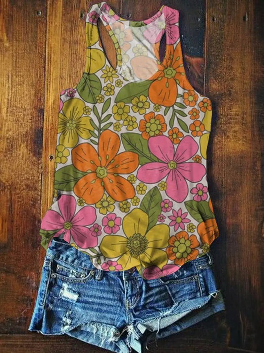 Rétro fleurs Art floral 3D - Éclat Ô quotidien