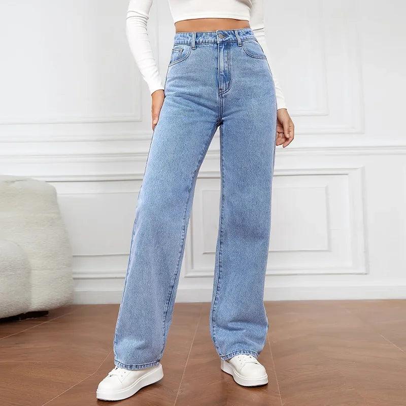 Jean en denim taille haute - Éclat Ô quotidien