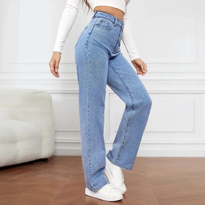 Jean en denim taille haute - Éclat Ô quotidien
