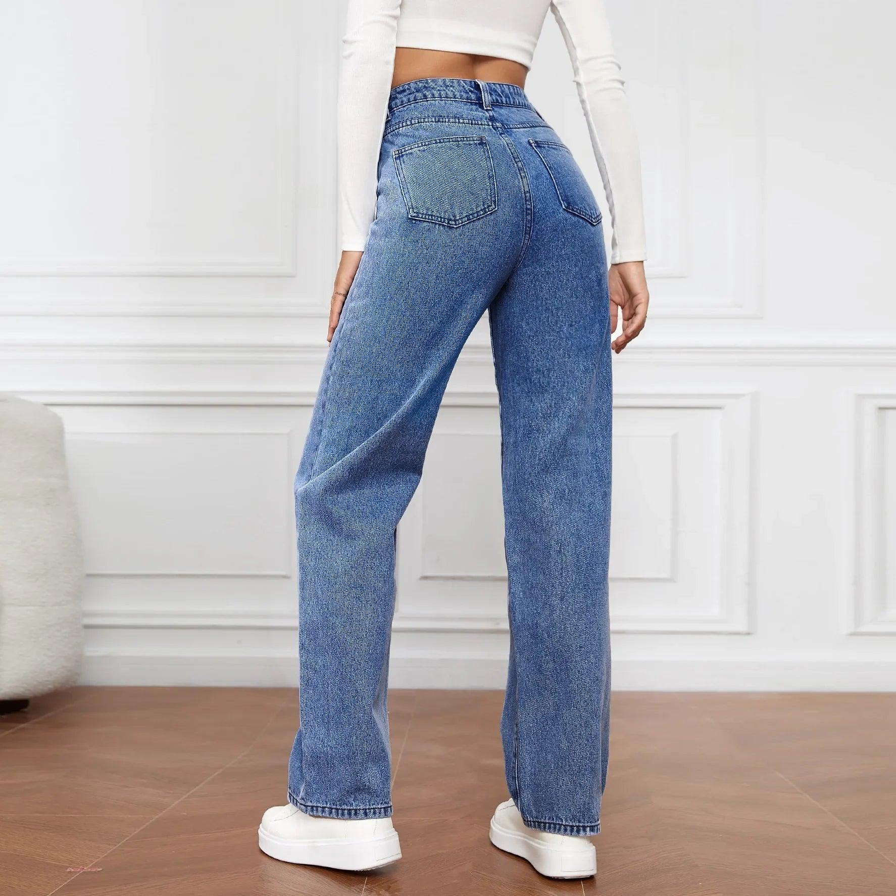 Jean en denim taille haute - Éclat Ô quotidien