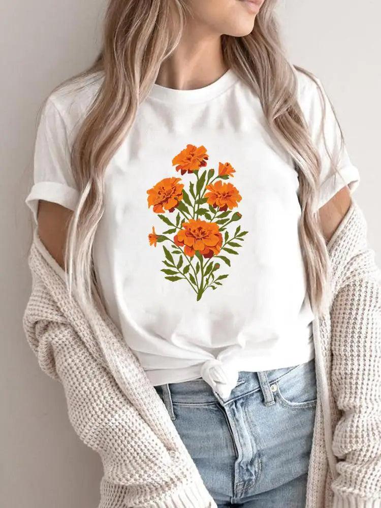 T-Shirts fleuris - Éclat Ô quotidien